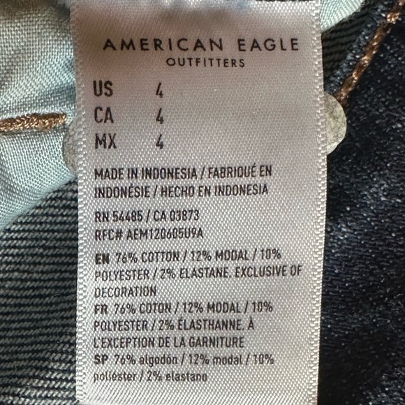 American Eagle Outfitters•women’s highest rise mom shorts•size 4•blue•NWT•new - Picture 6 of 15